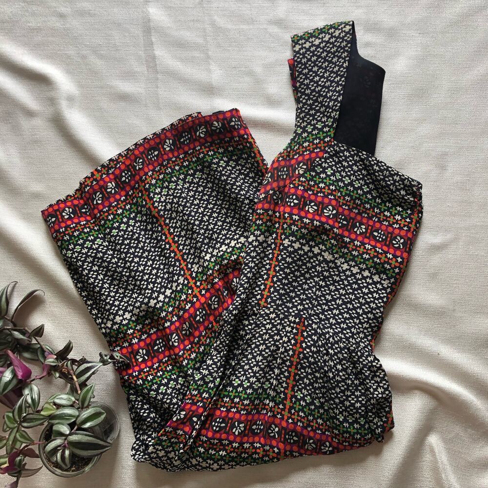 Maple Silk Multicolor Sleeveless Summer Dress with Pockets